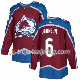 Colorado Avalanche tröja Erik Johnson 6 Adidas 2017-2018 Burgundy Authentic - NHL Tröjor Herr